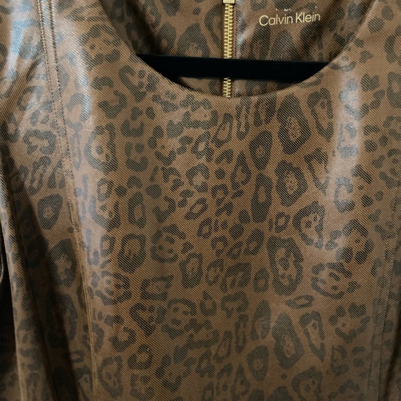 CALVIN KLEIN NWT Animal Print Dress Size 16 - Picture 12 of 12